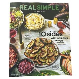 Real‎ Simple November 2025 Thanksgiving Edition Side Dishes